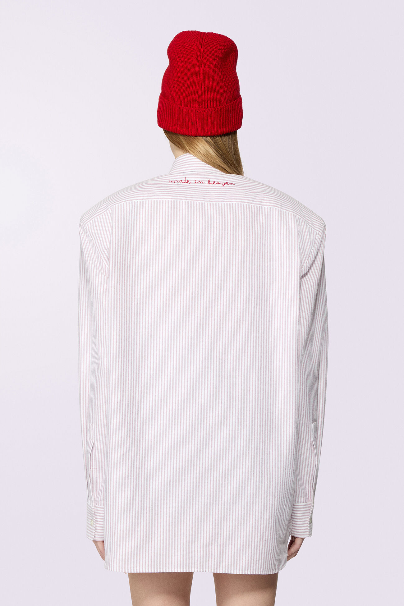 Stripe Flannel Shirt Pink