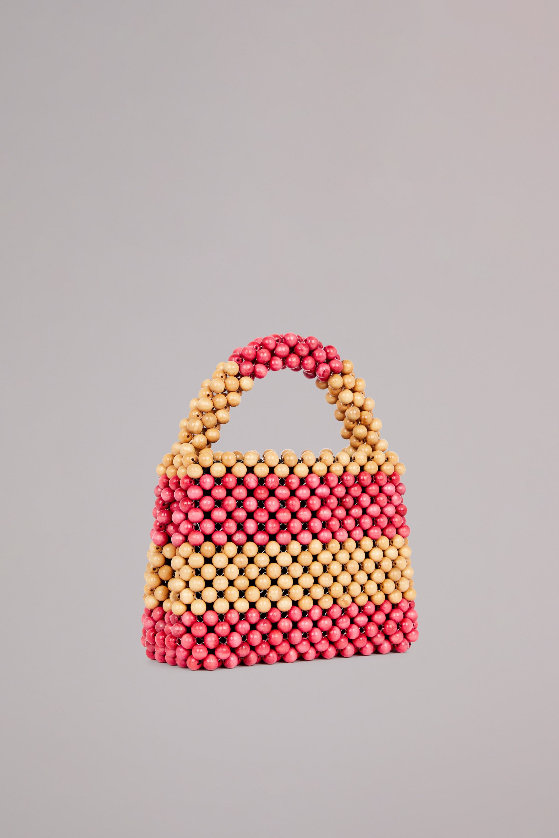 Beaded Handbag Pink