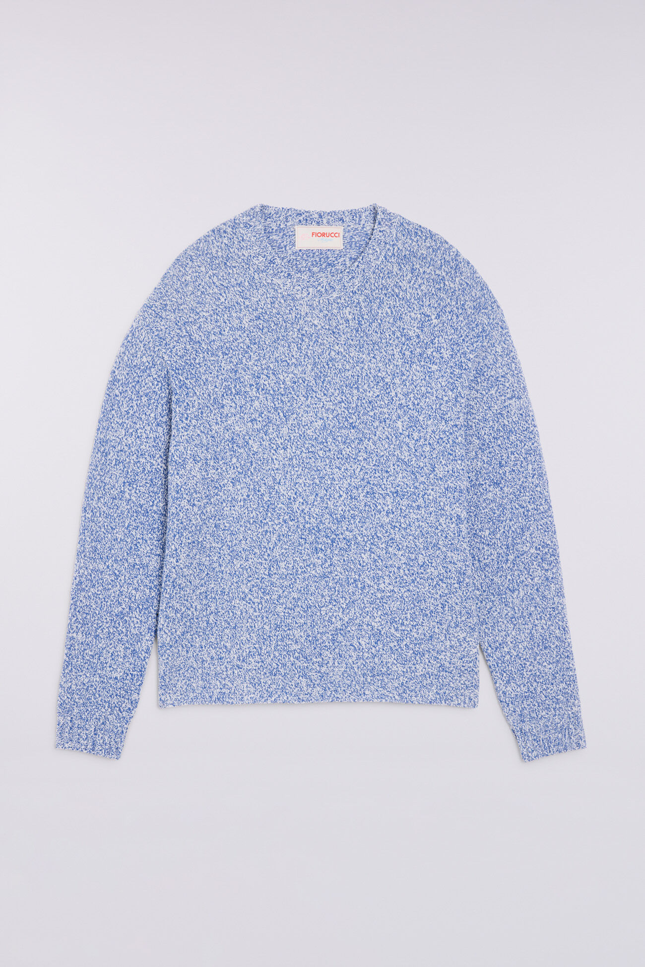 Melange Knit Jumper Blue