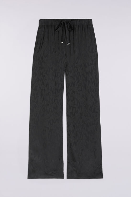 Unisex Banimalier Jacquard Trousers Black