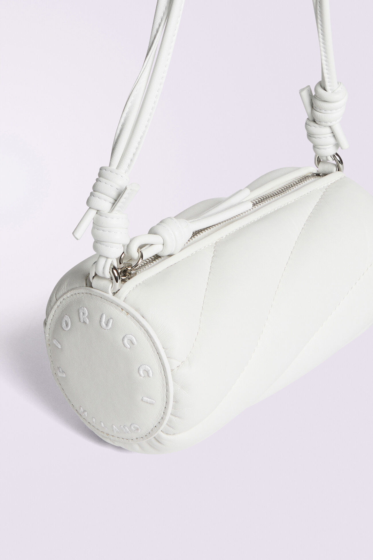 Mella Leather Mini Bag White