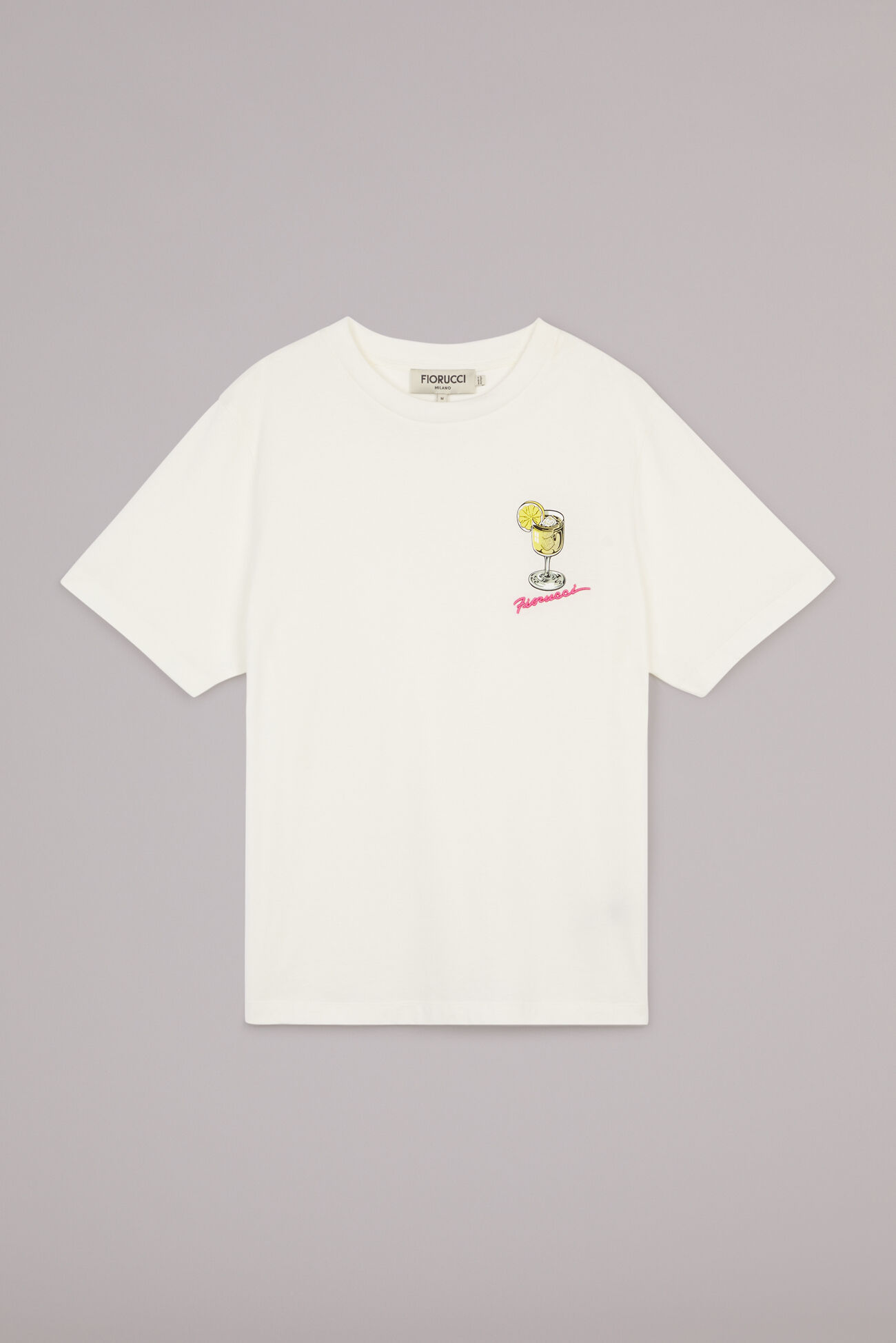 Cocktail Squiggle Logo T-Shirt White