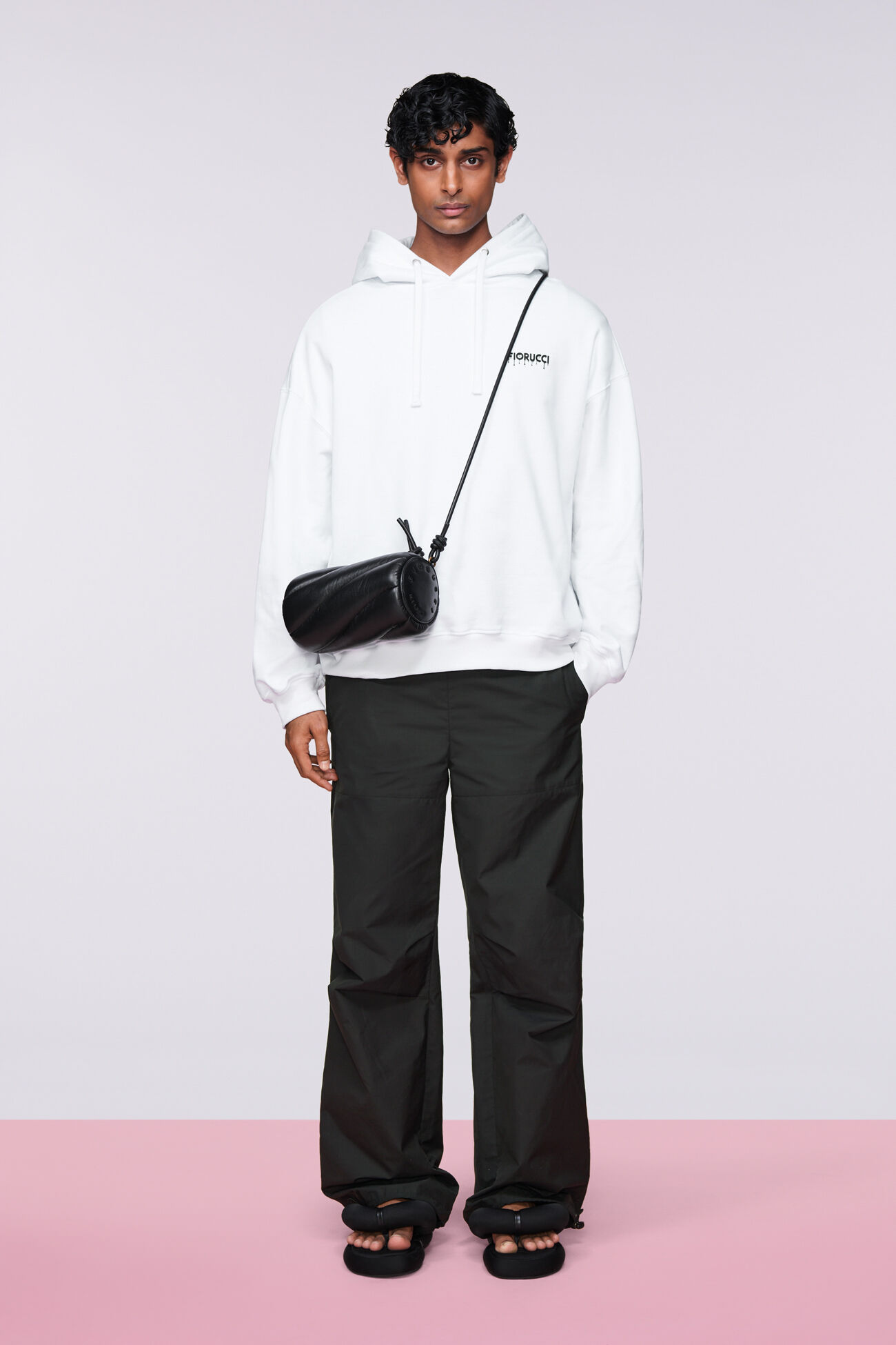 Unisex Melted Logo Hoodie White