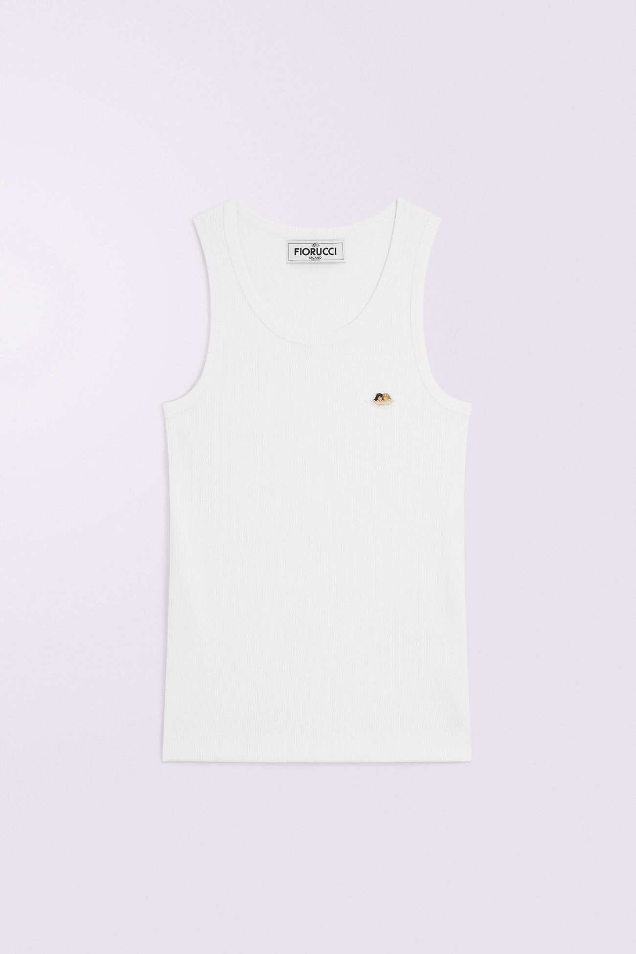 Angels Patch Tank Top White