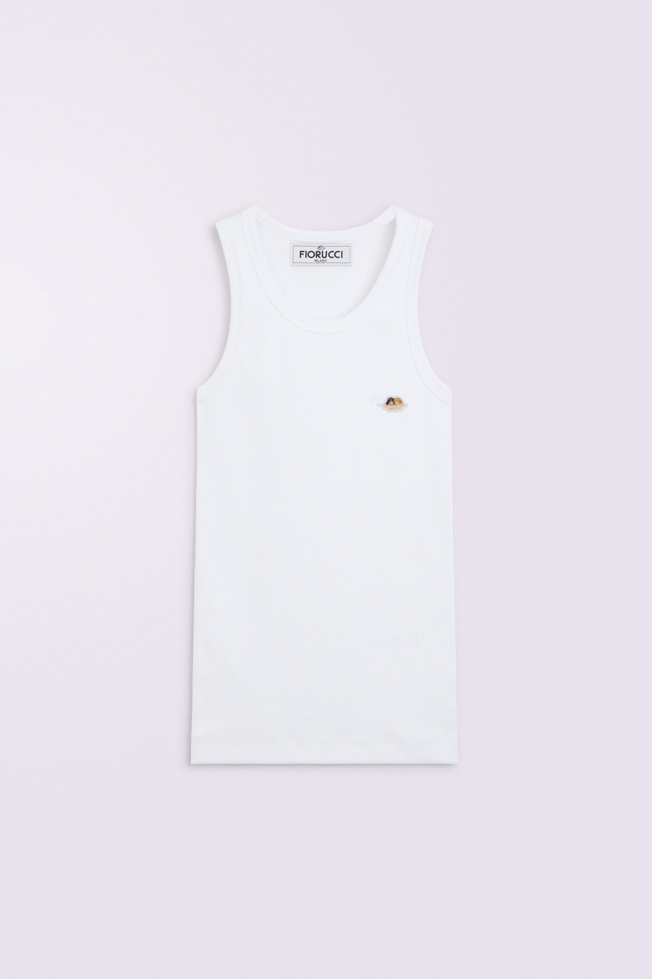 Angels Patch Tank Top White