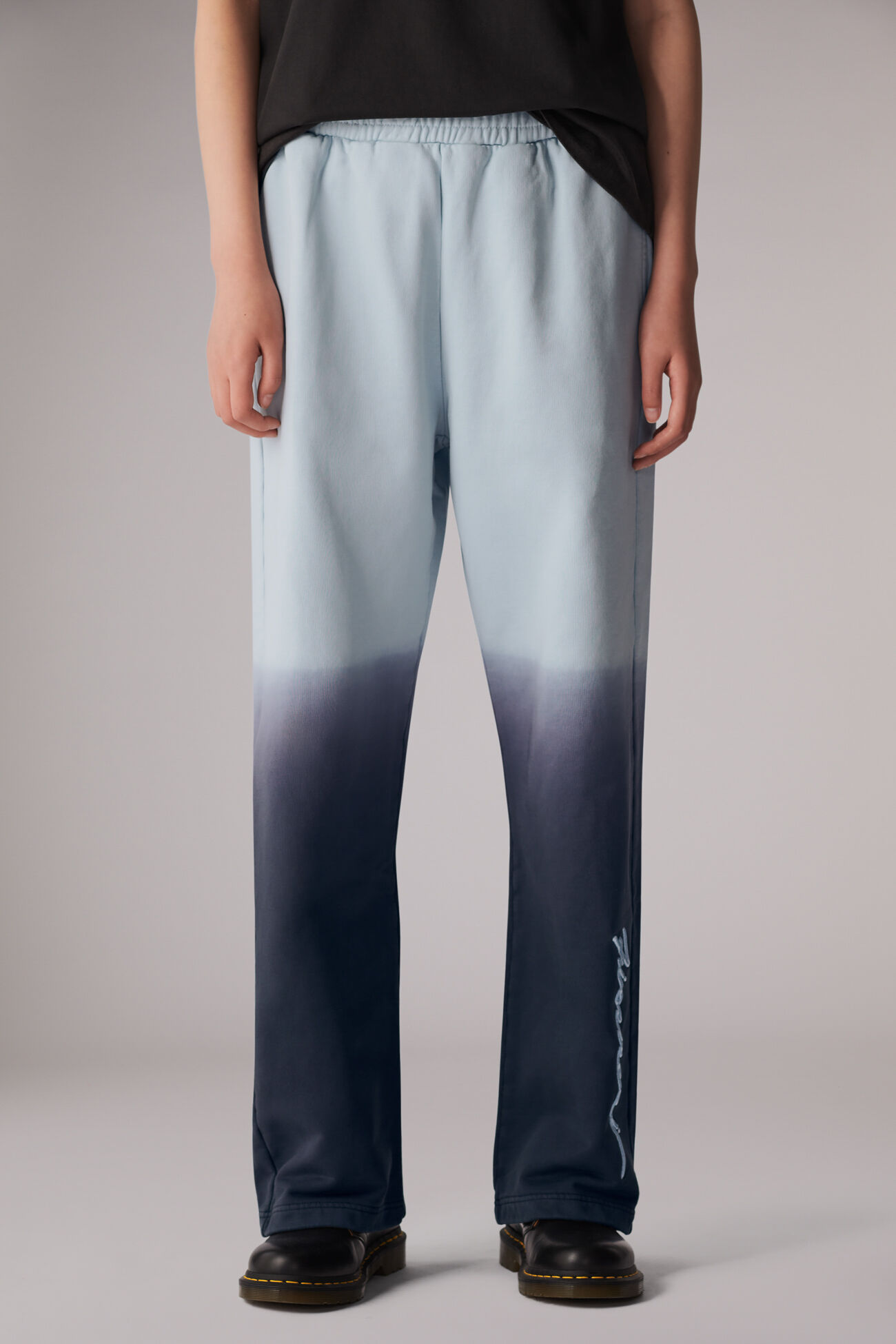 Ombre Squiggle Logo Joggers Blue