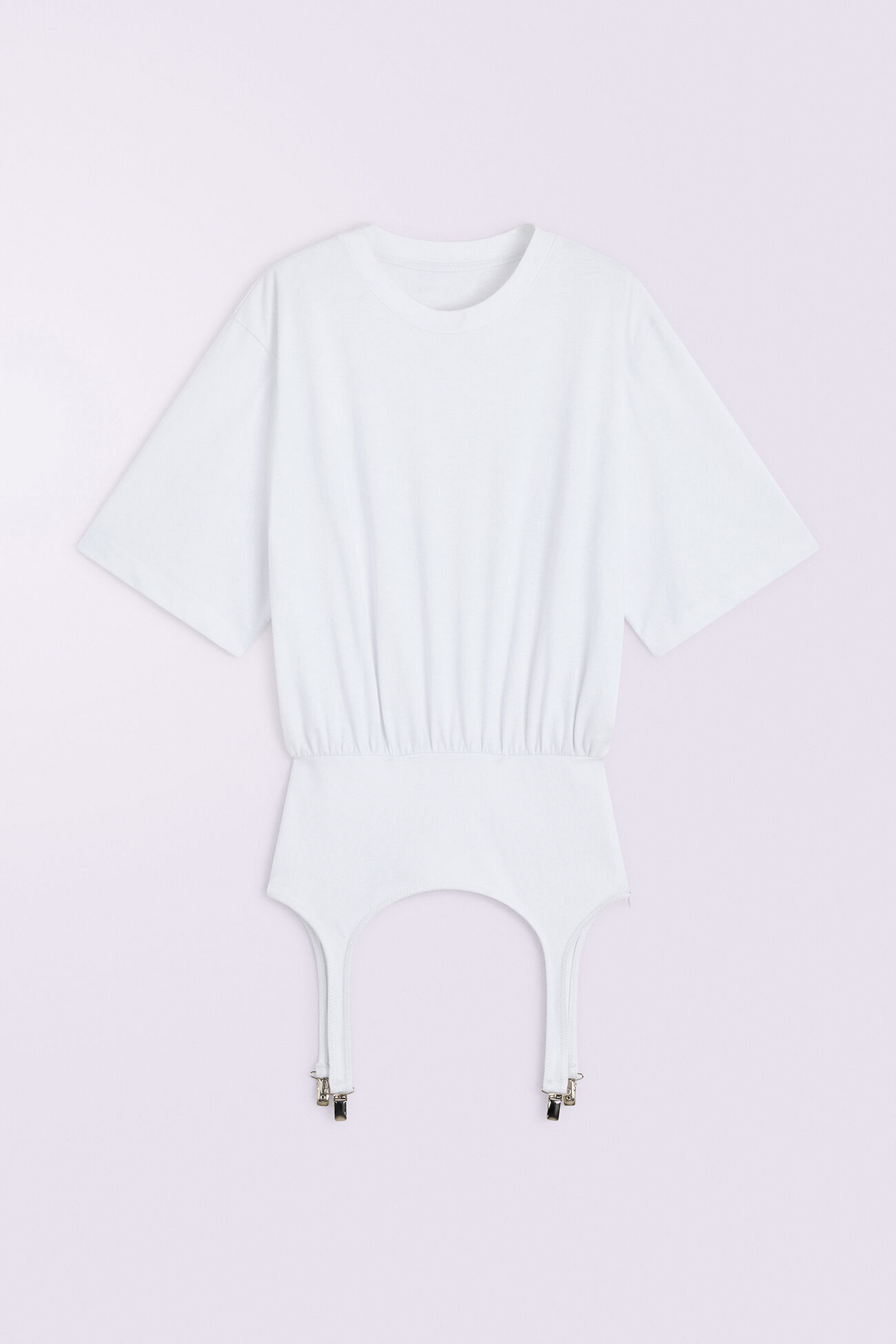 Suspender Belt T-Shirt White