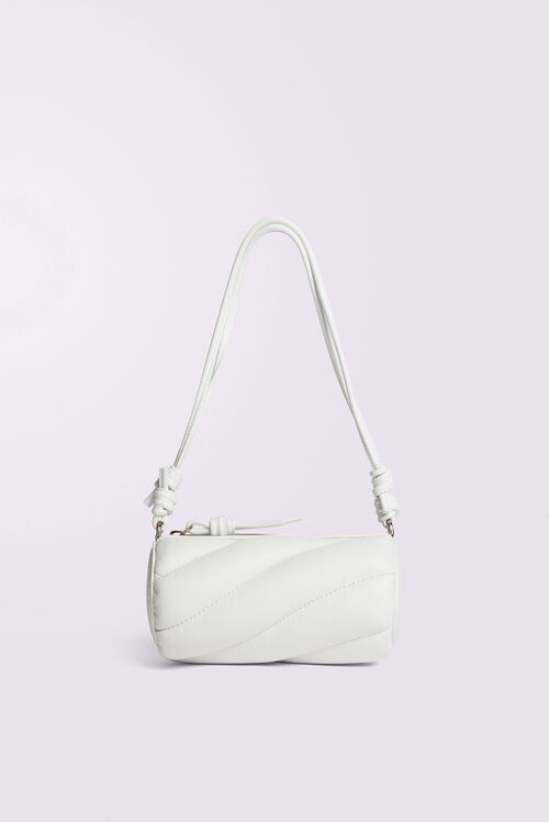 Mella Leather Mini Bag White