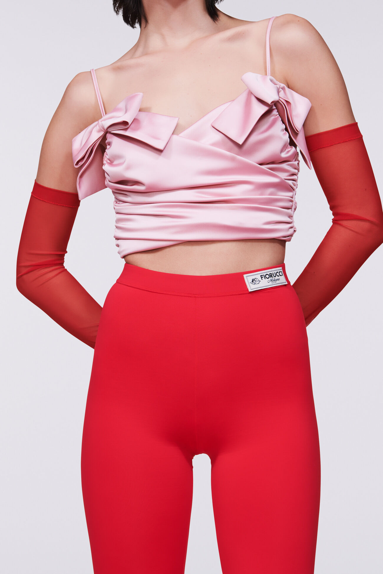 Footed Leggings Red