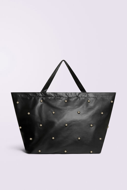 Stud Tote Bag Black