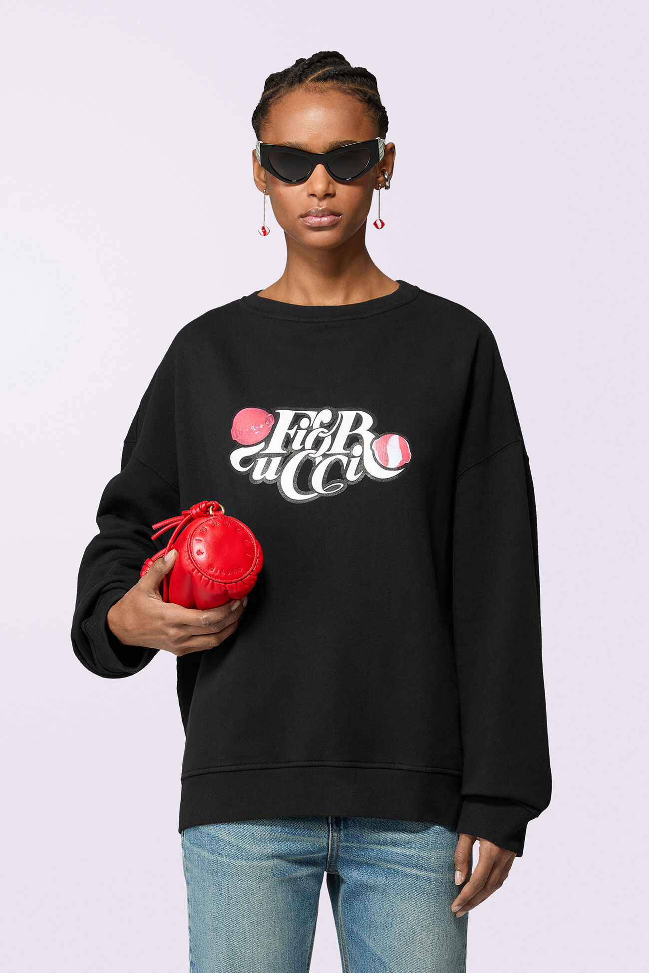 Unisex Lollipop Logo Sweatshirt Black
