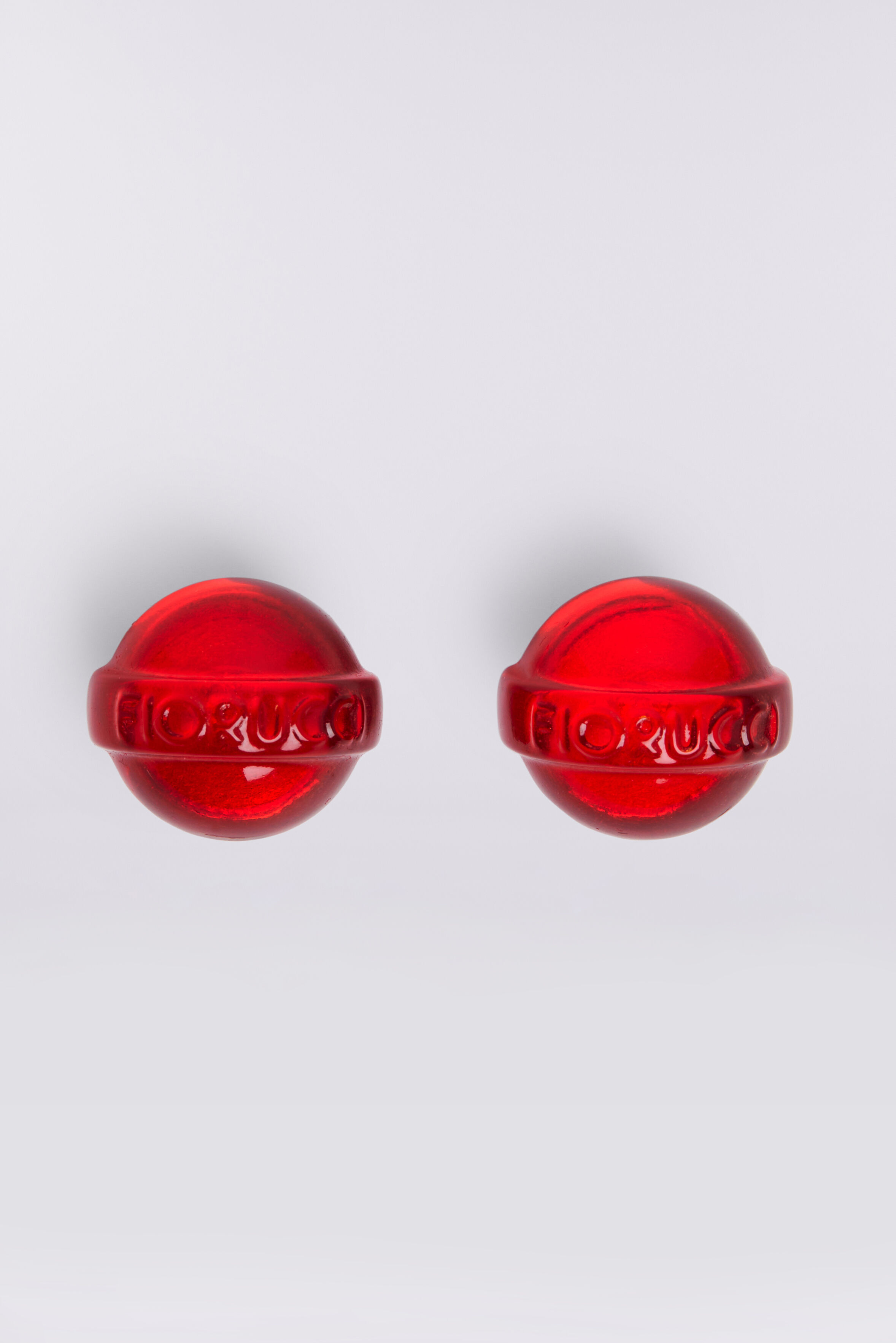 Mini Lollipop Earrings Red