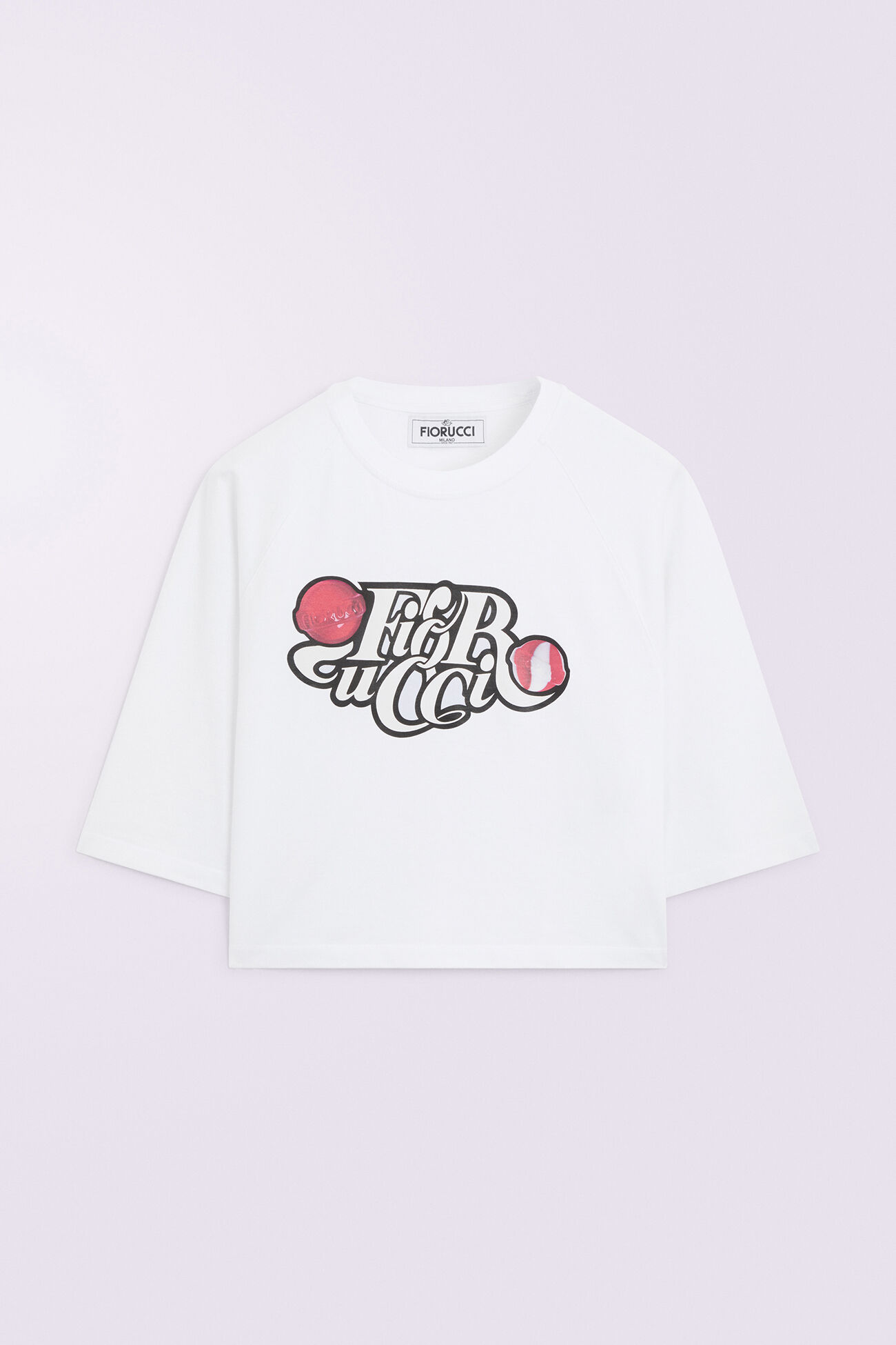 Lollipop Logo Crop T-Shirt White