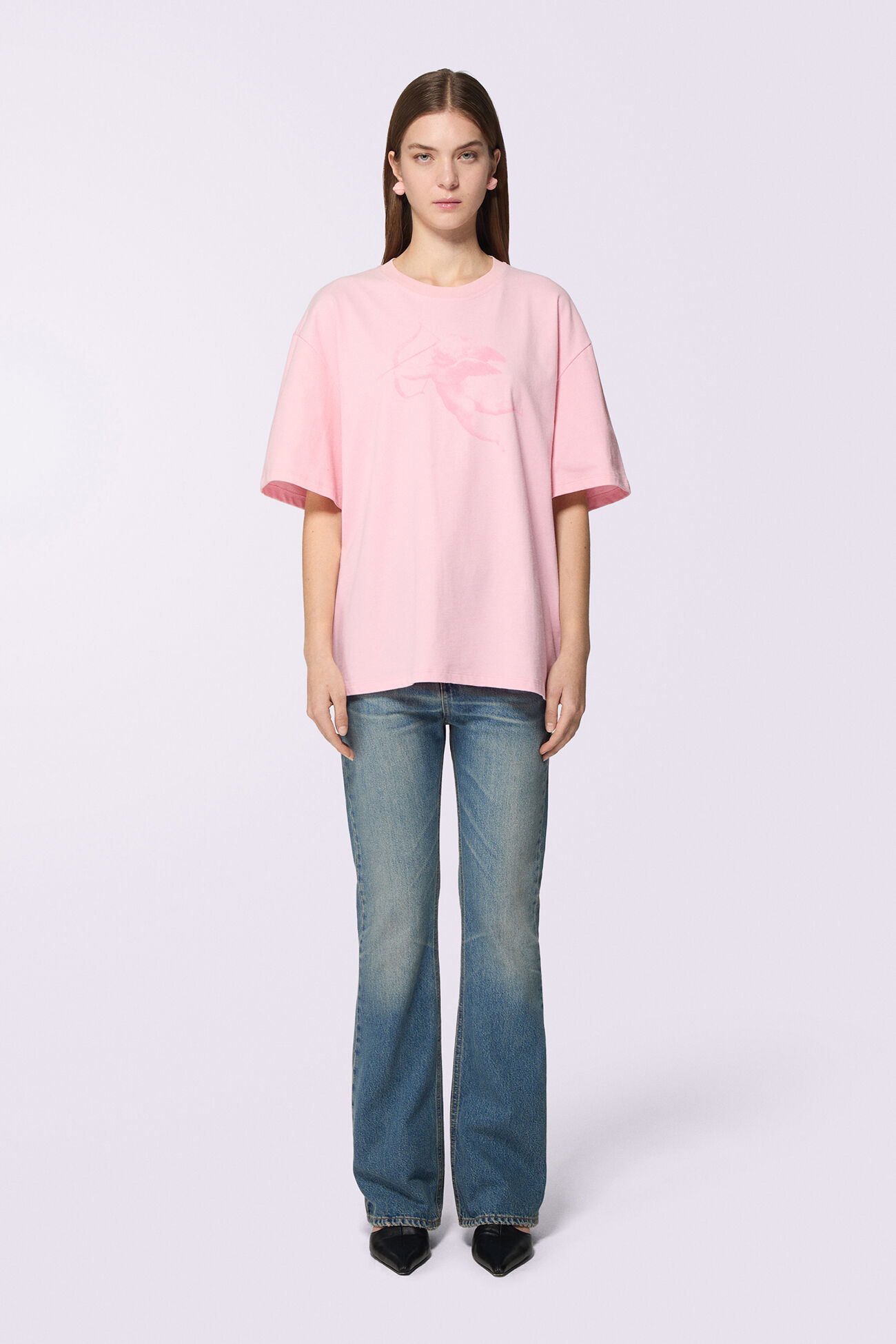 Unisex Cupid Graphic T-Shirt Pink