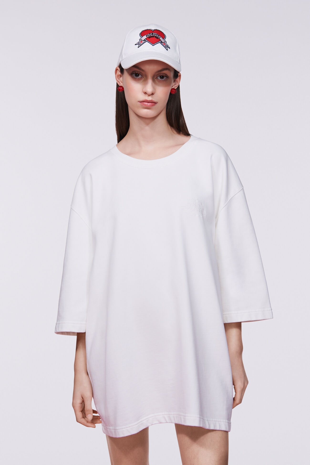 Unisex Angels Oversized Sweatshirt White