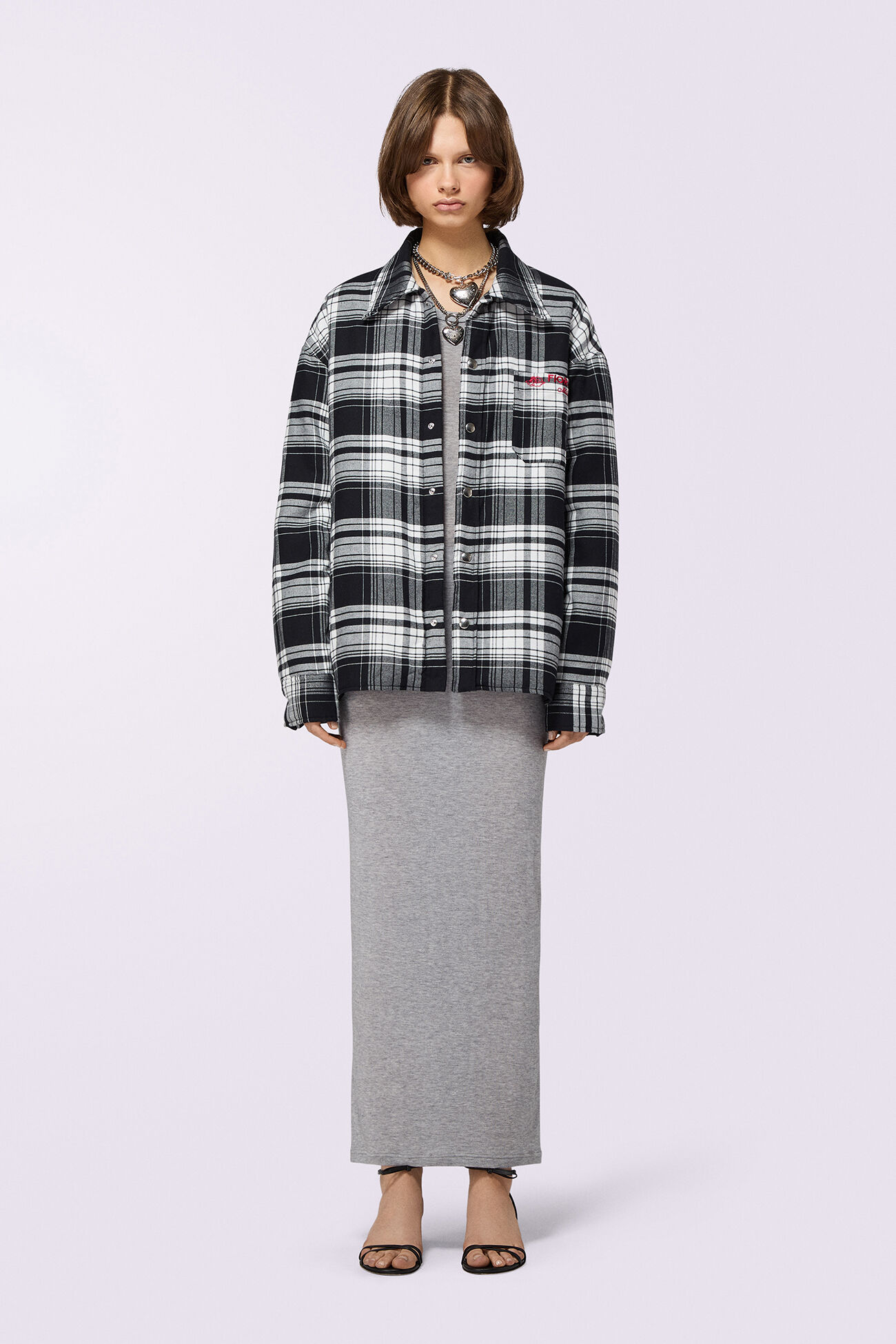 Check Flannel Overshirt Multi