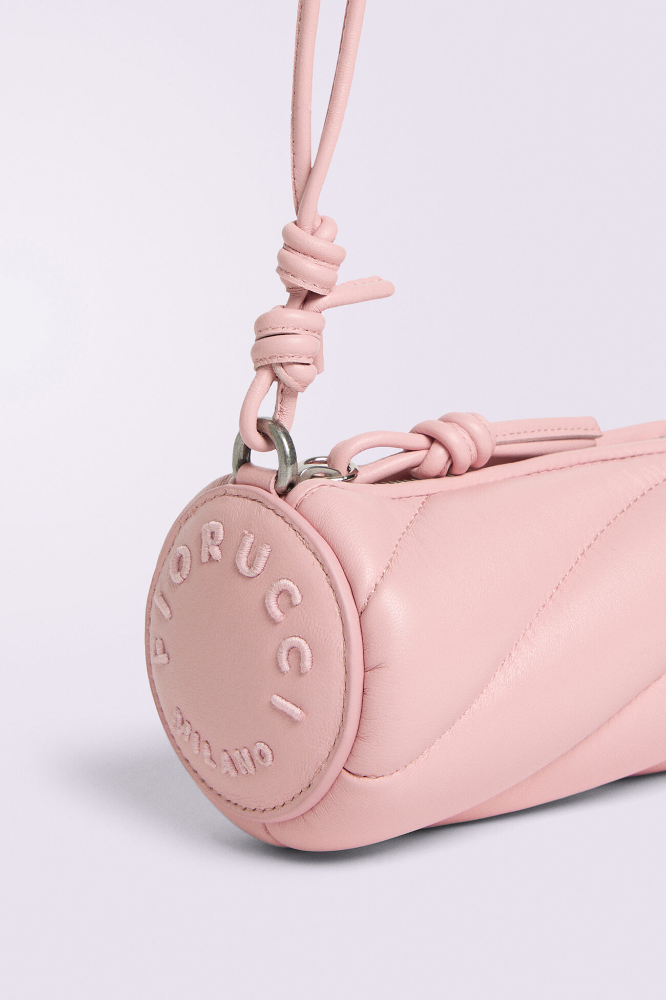 Mella Leather Micro Bag Pink