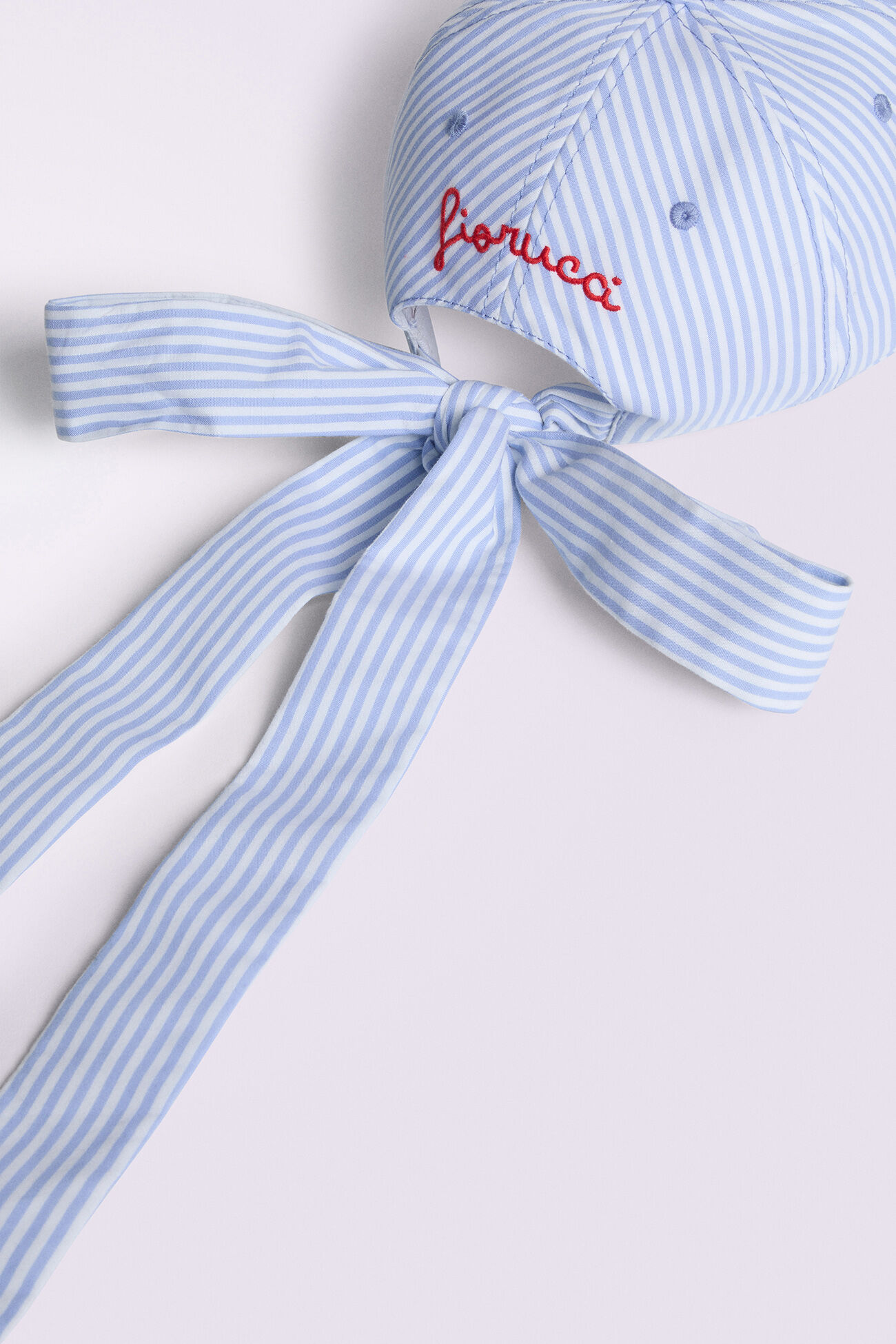 Stripe Tie Cap Blue