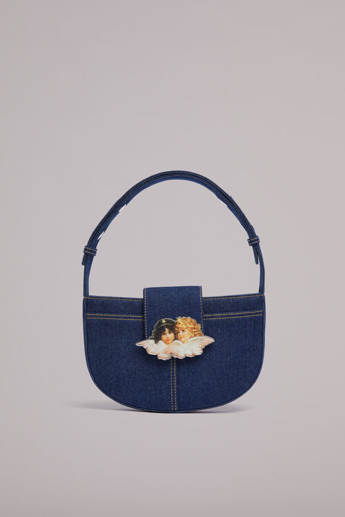 Angels Clasp Shoulder Bag Mid Wash