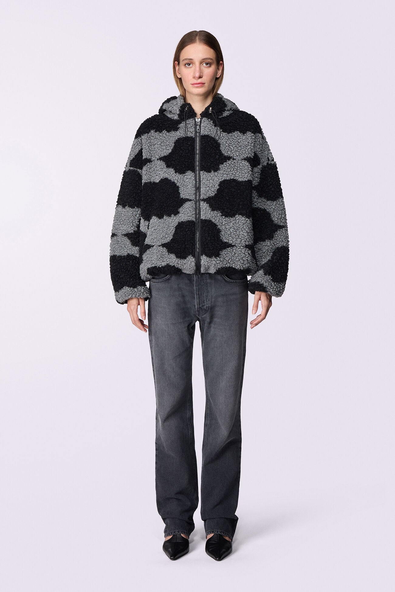 Unisex Angels Sherpa Jacket Black
