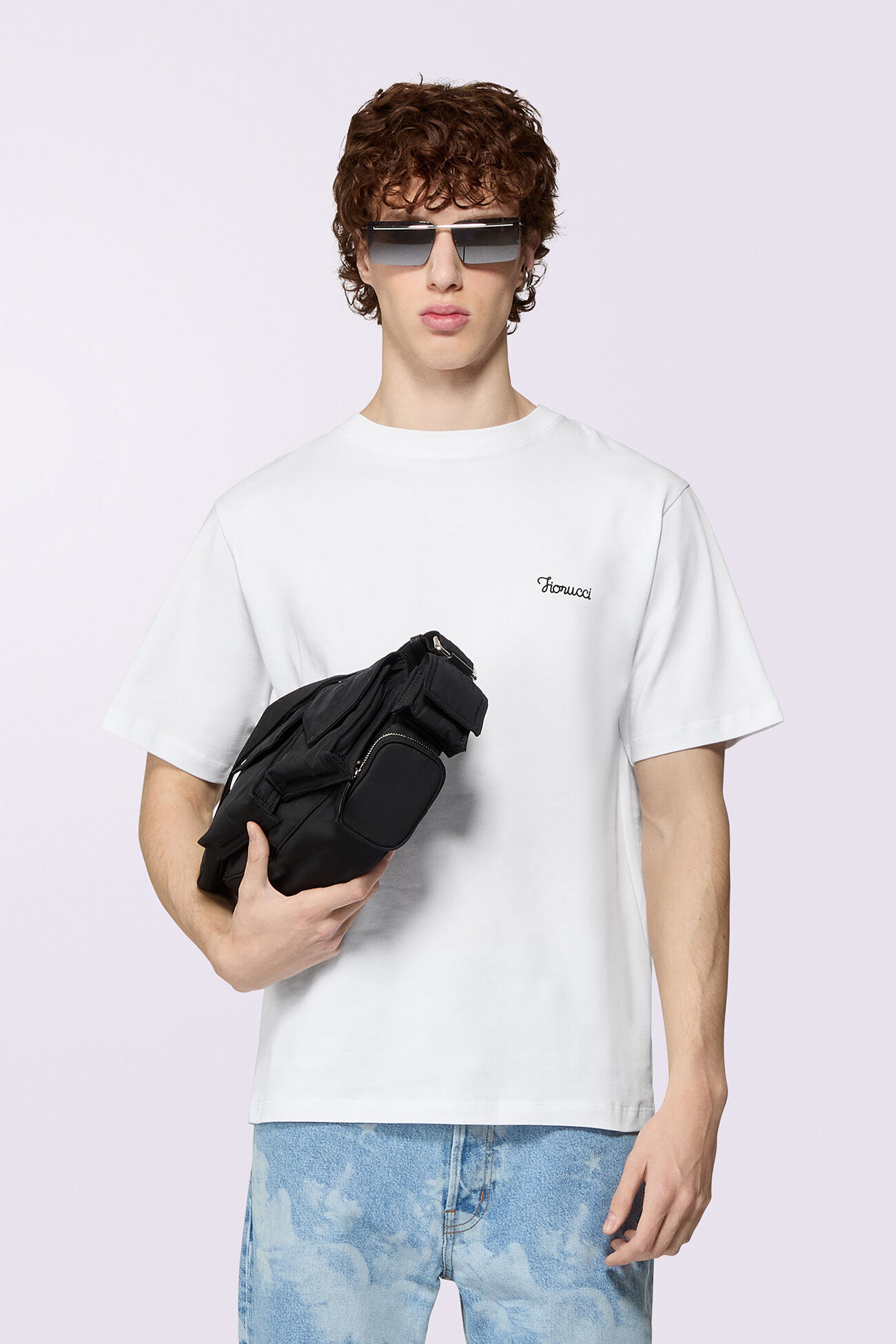 Unisex Cursive Logo T-Shirt White