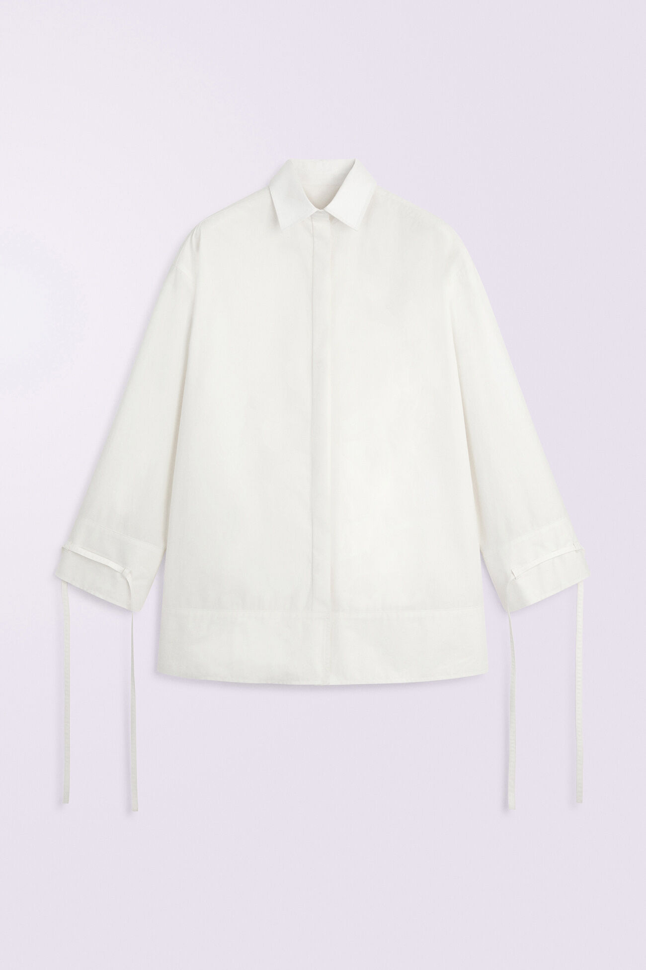 Drawstring Shirt White