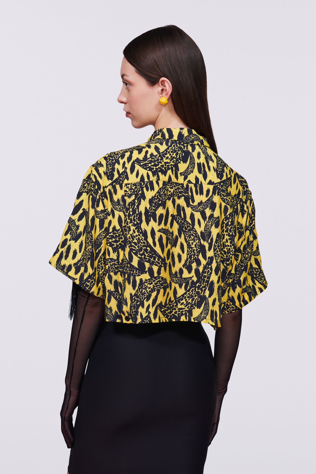 Banimalier Fringe Shirt Yellow
