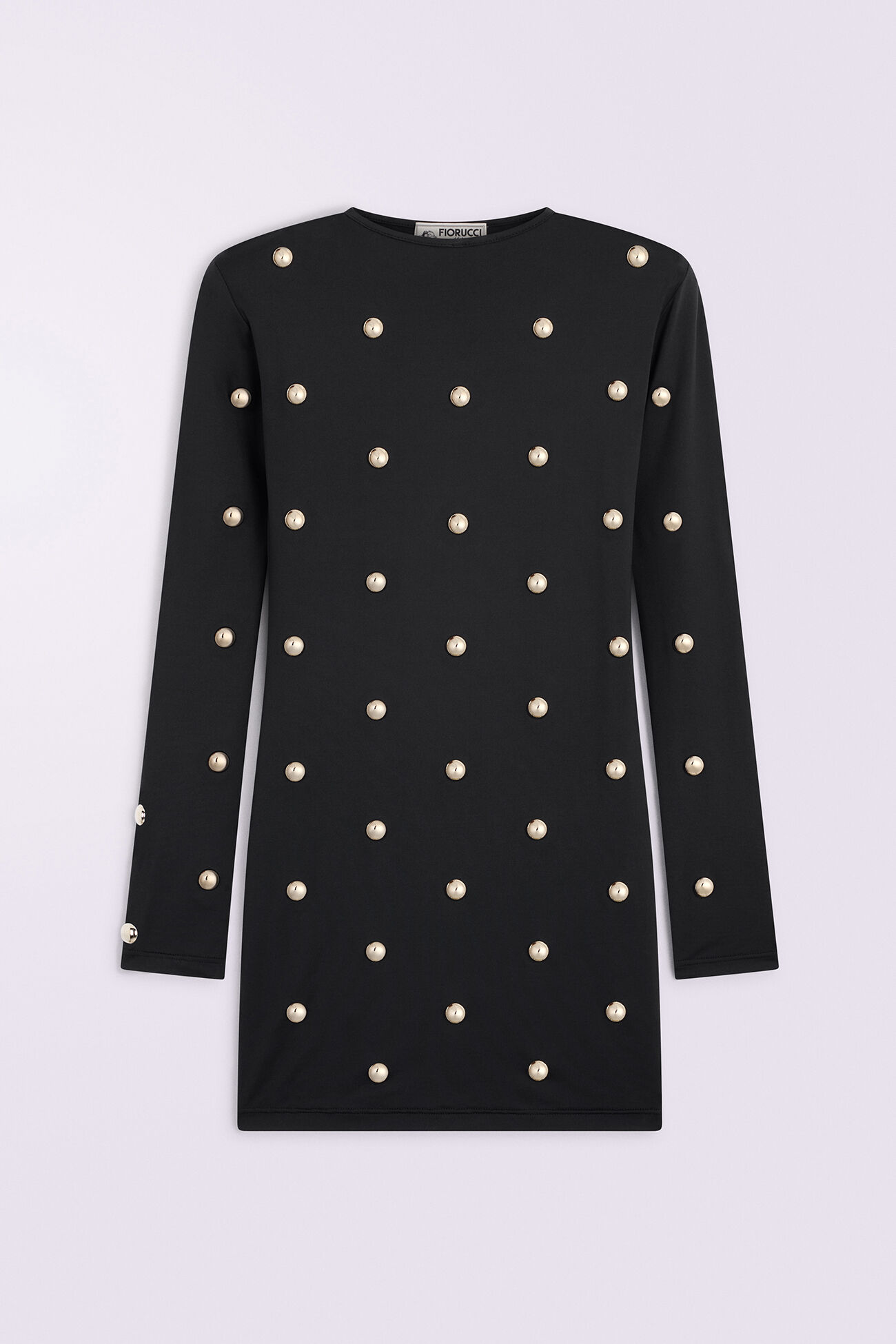 Stud Mini Dress Black