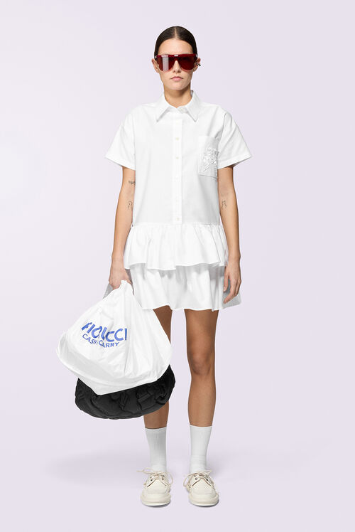 Kissing Angels Mini Shirt Dress White