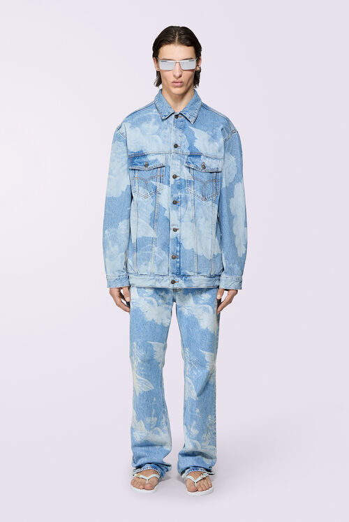 Angels Denim Jacket Light Blue