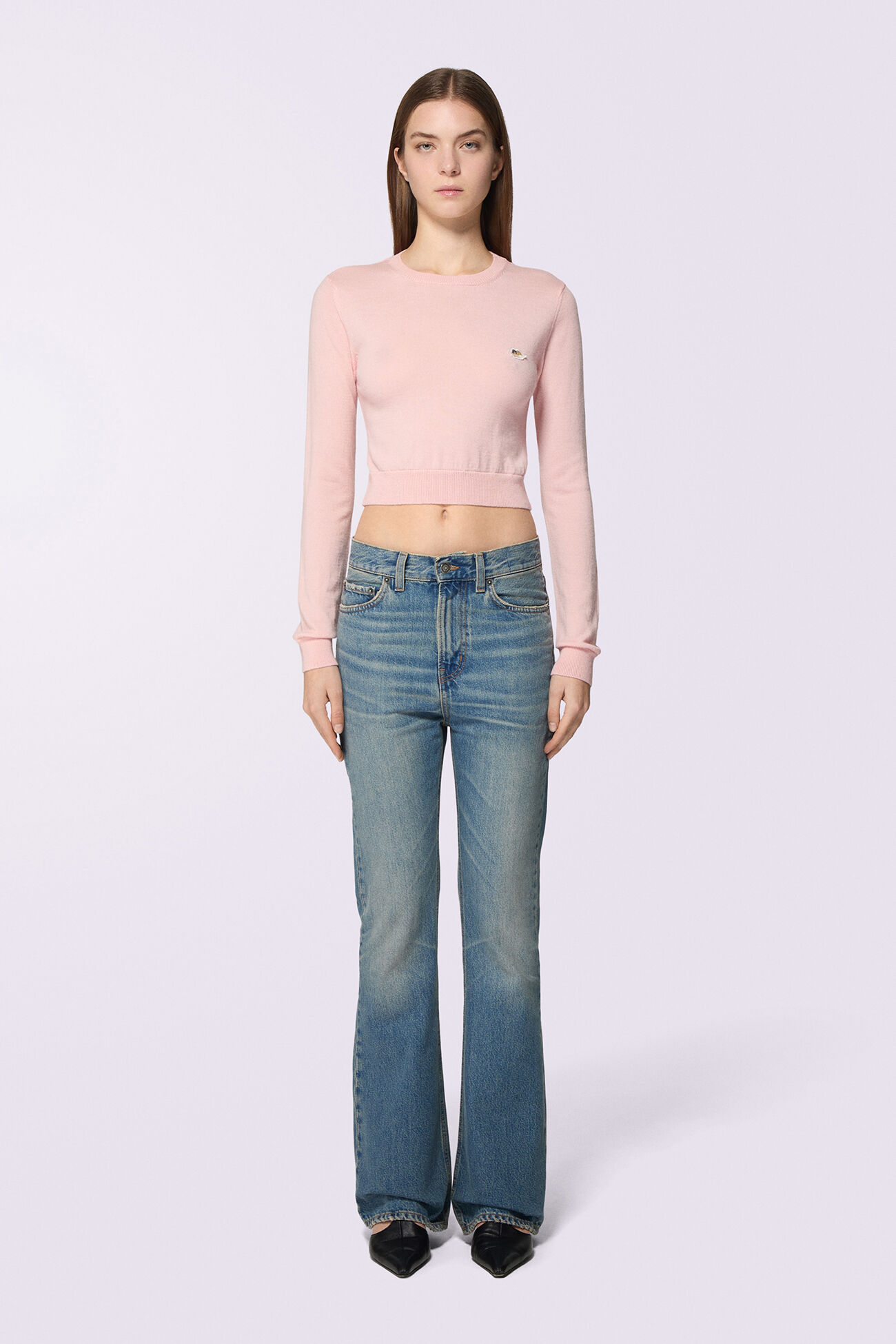 Angels Patch Knit Jumper Pink