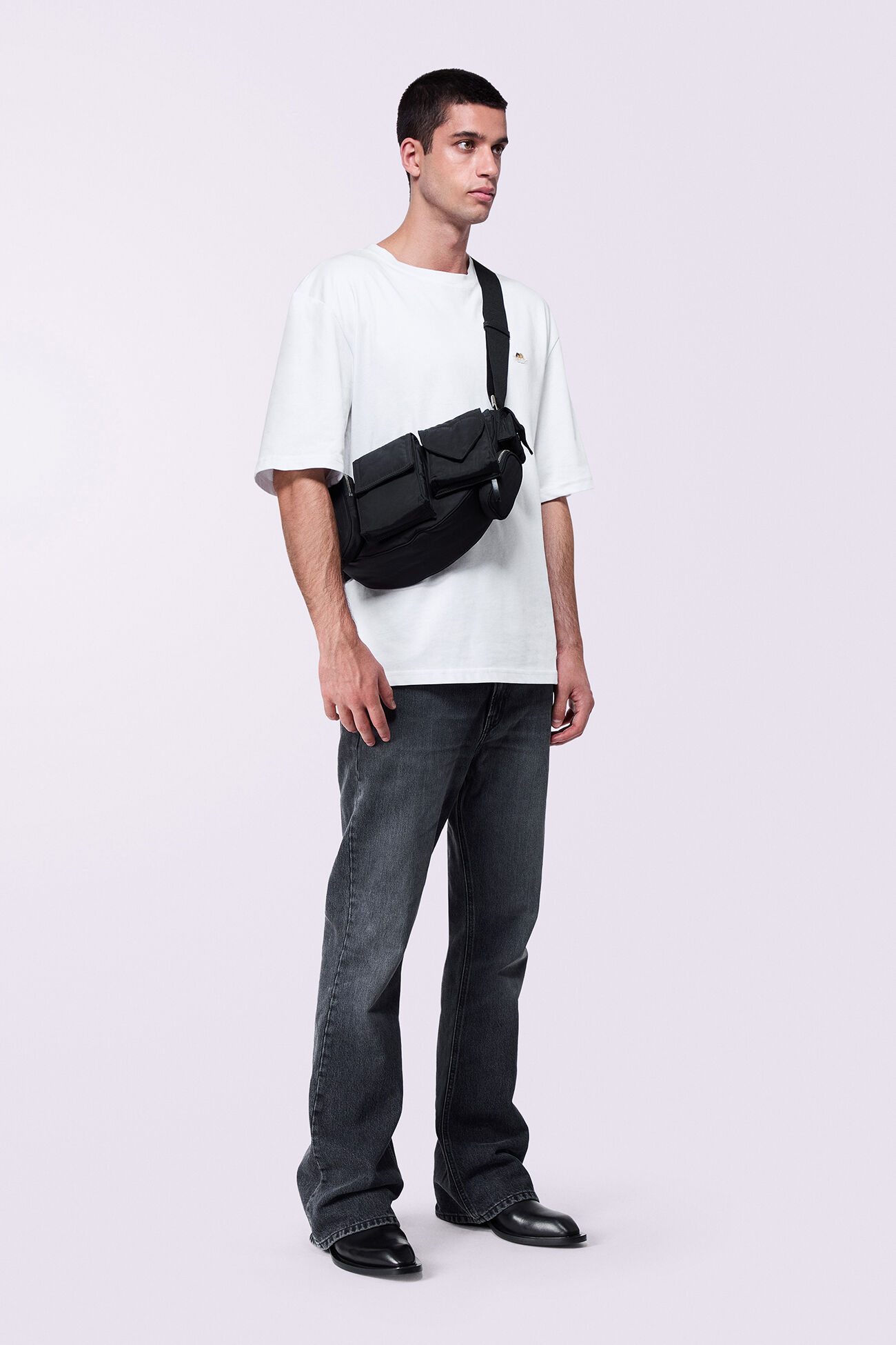 Super Pocket Recycled Nylon Bag Black
