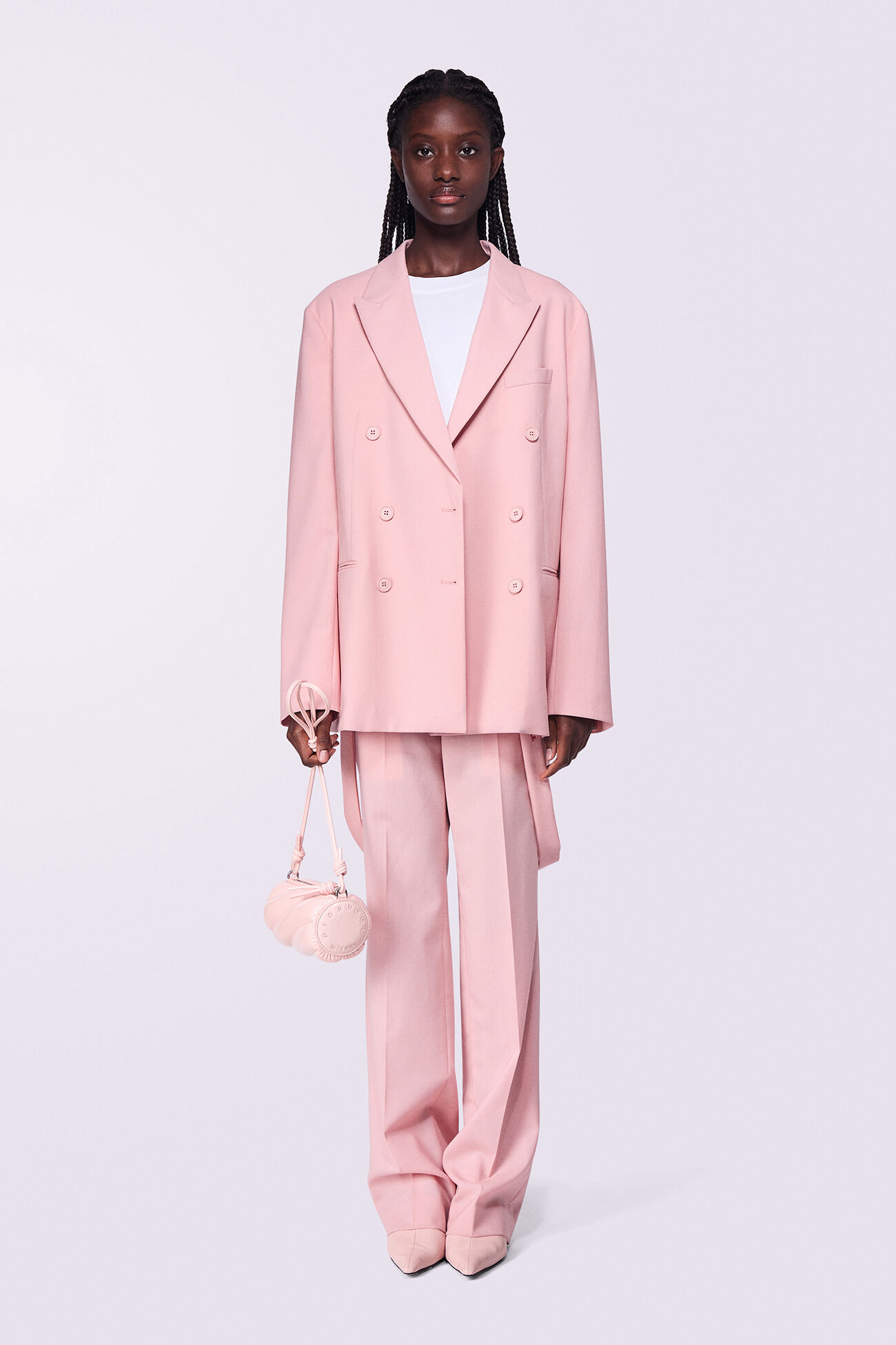Mella Vinyl Mini Bag Pink