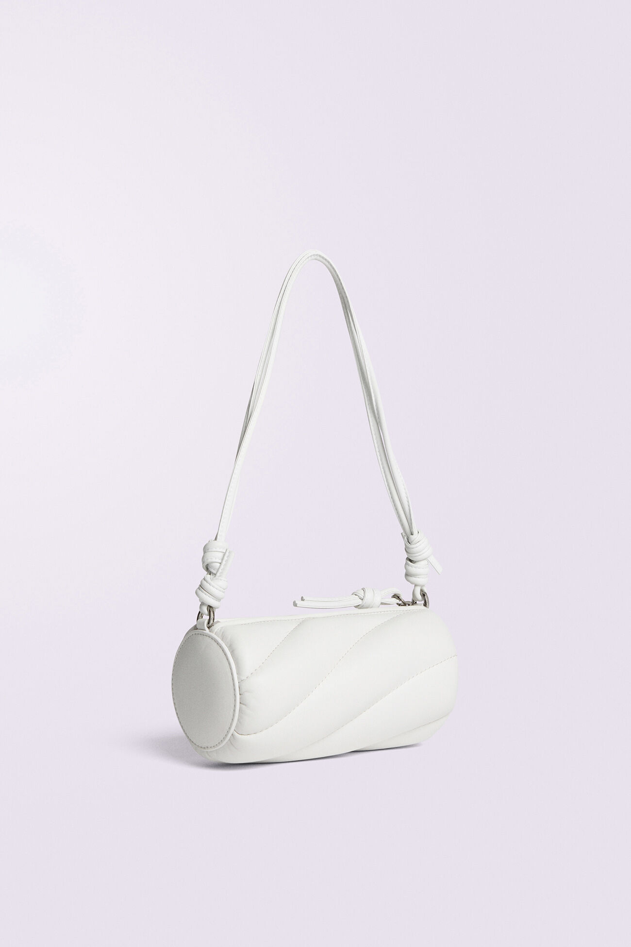Mella Leather Mini Bag White