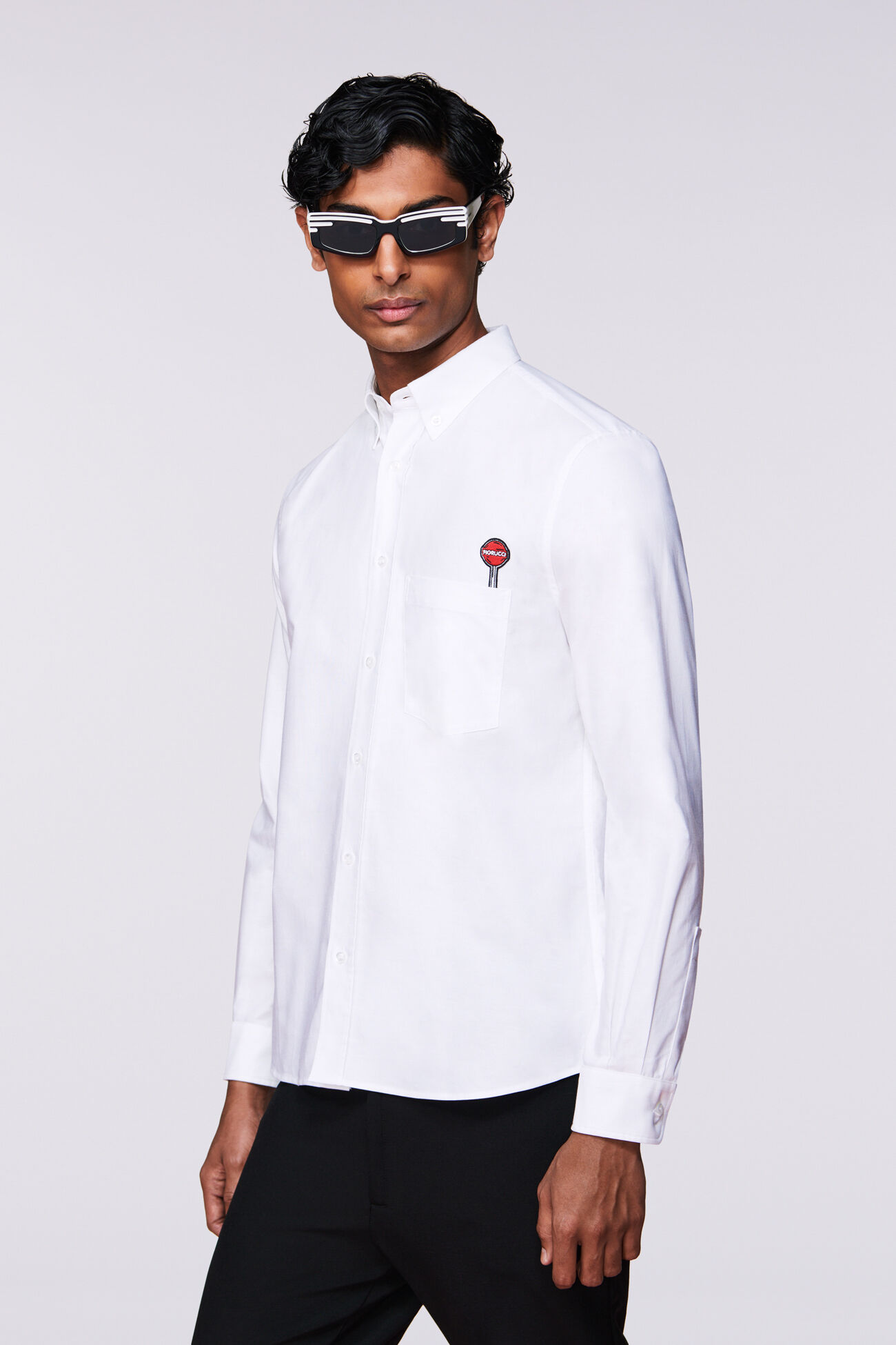 Lollipop Patch Shirt White