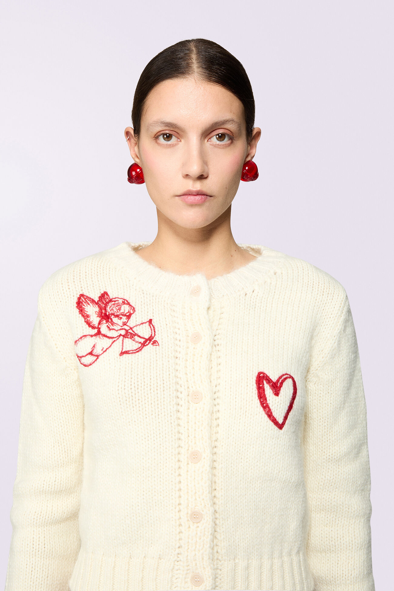 Cupid Knit Cardigan Cream