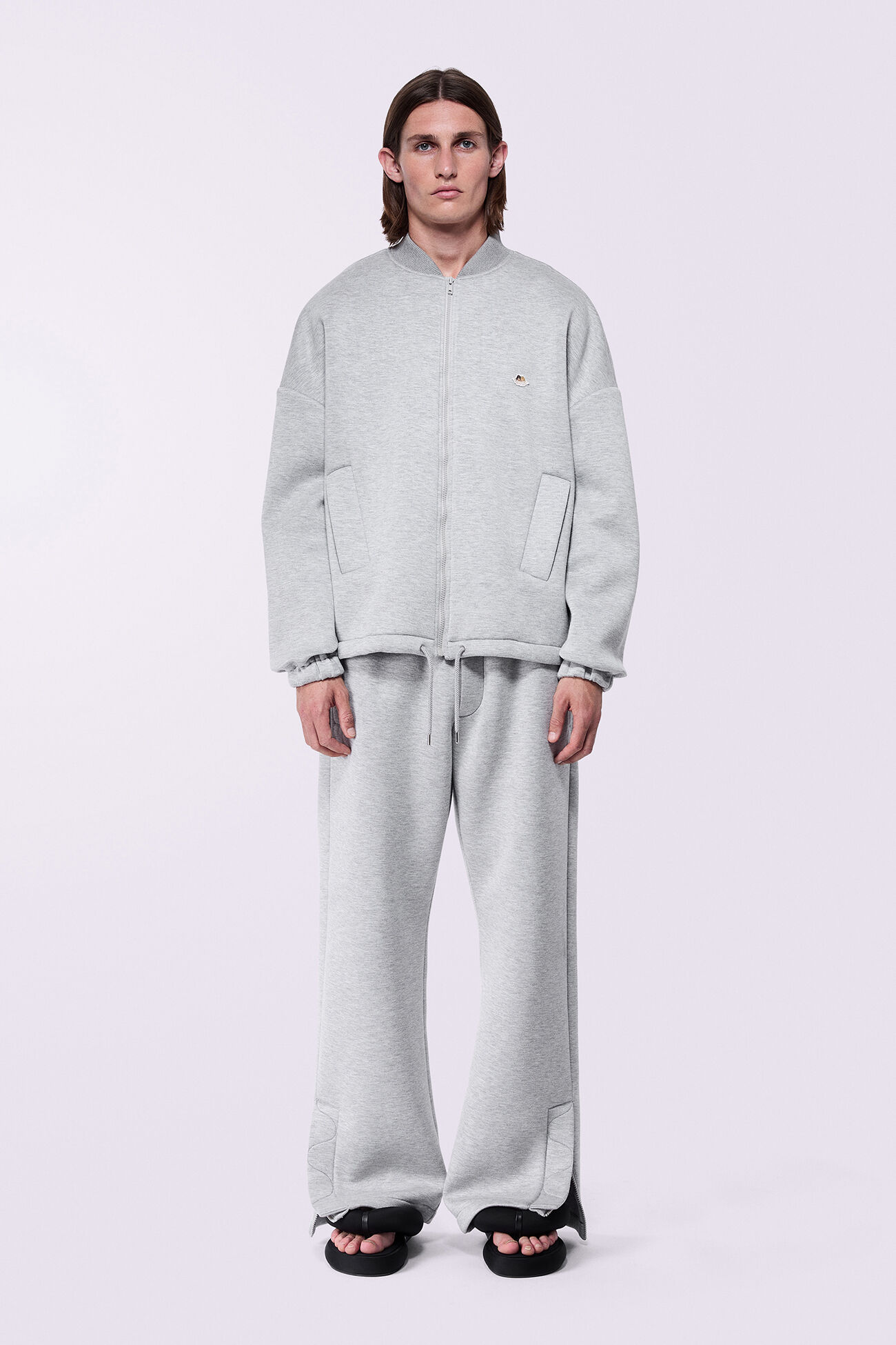 Unisex Angels Neoprene Jacket Grey