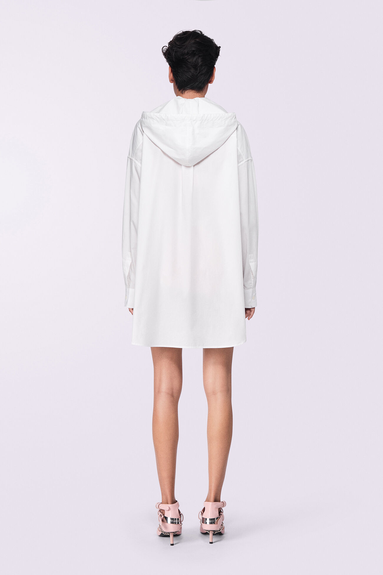 Hooded Shirt White