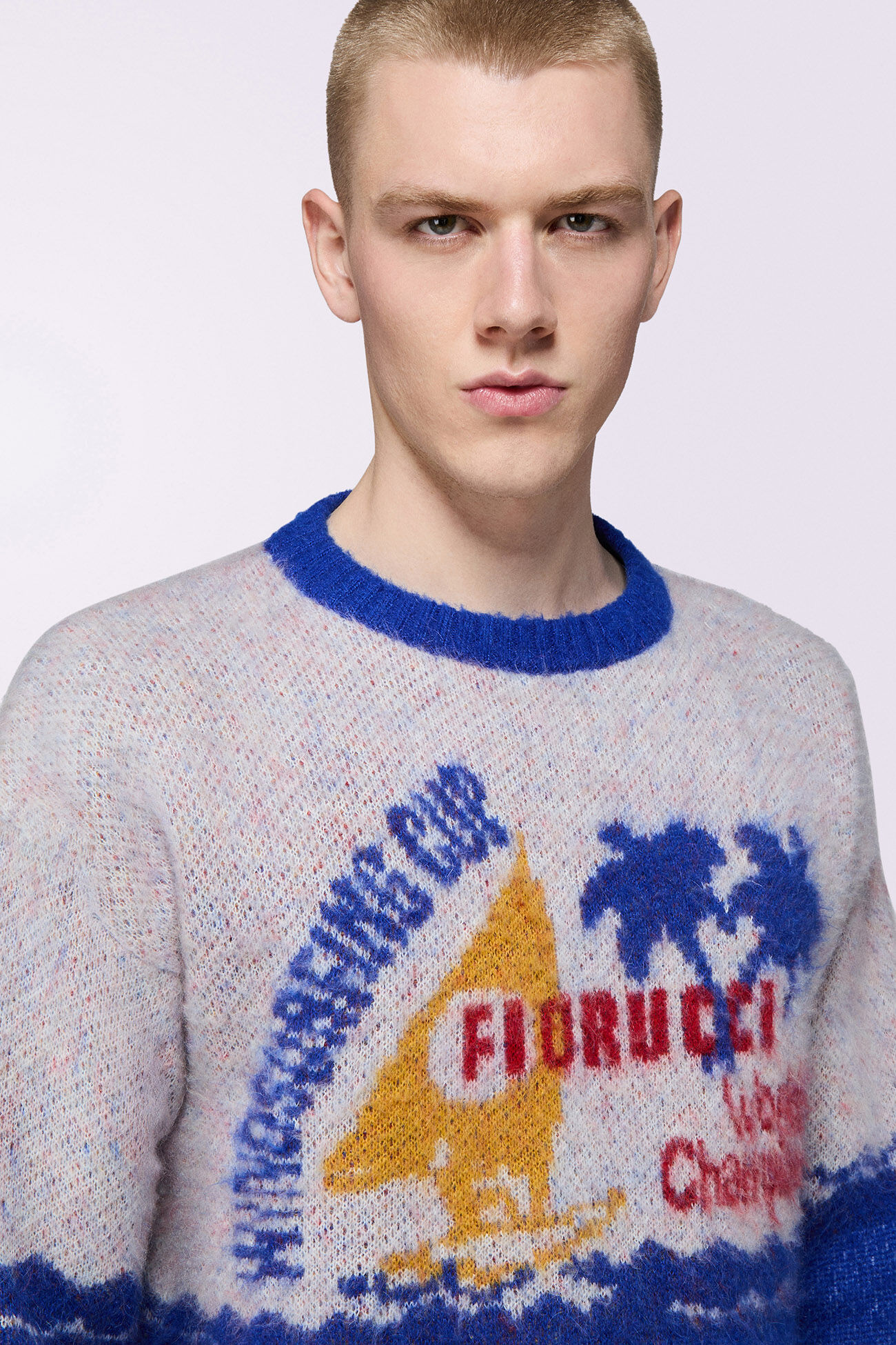 Windsurfing Mohair Jumper Blue