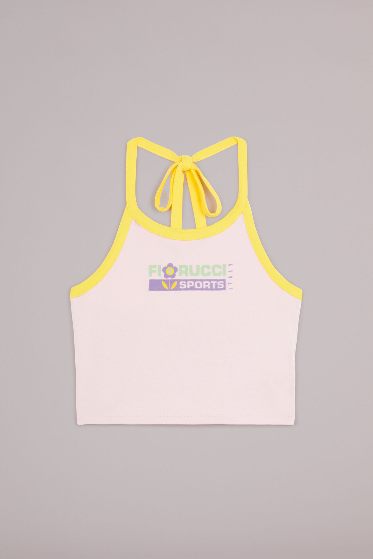 Sports Italy Logo Crop Top Lilac