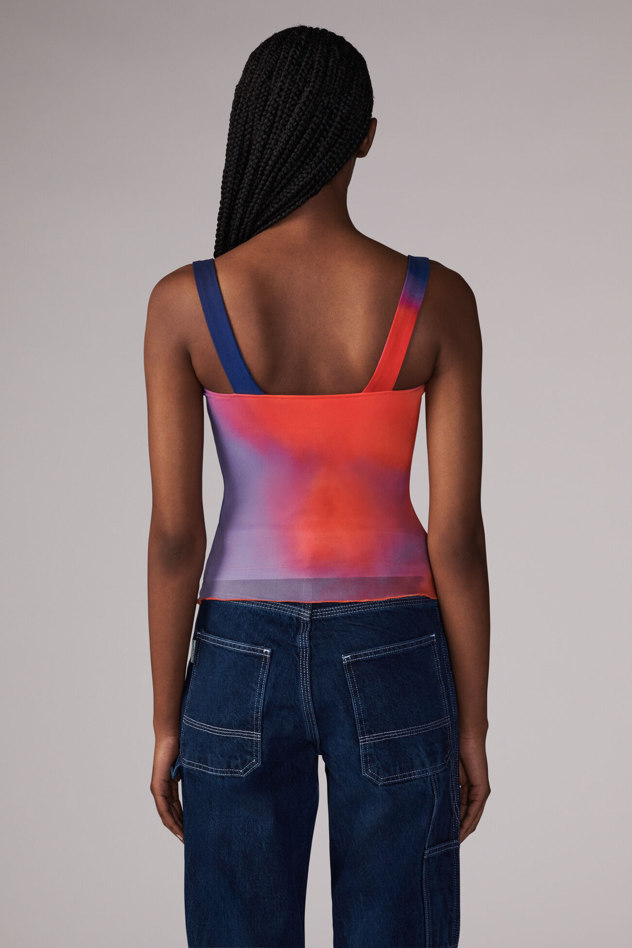 Flower Blur Gloria Top Red