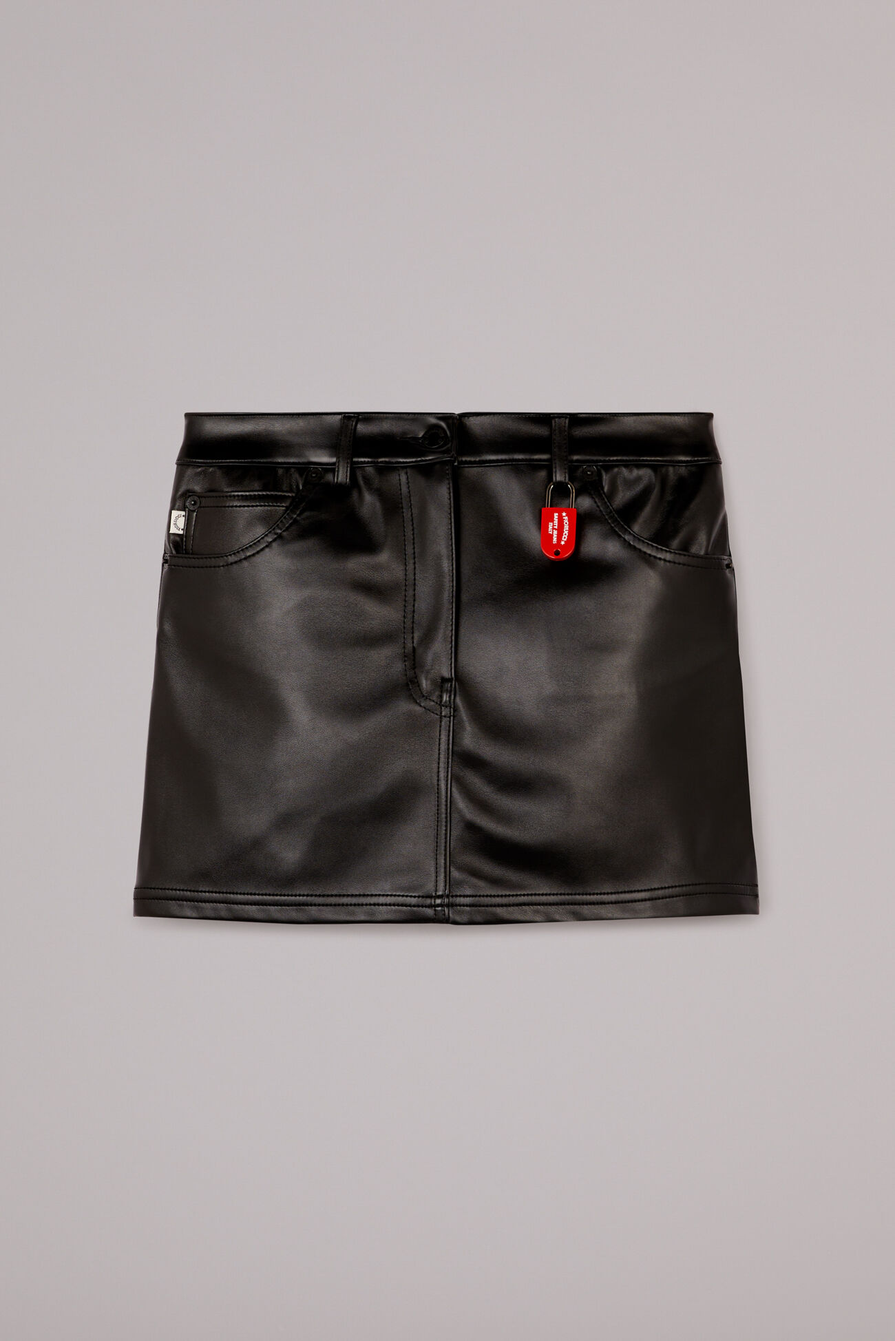 Faux Leather Sofia Mini Skirt Black