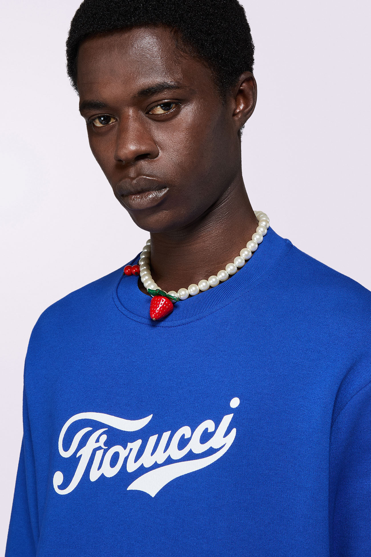 Varsity Logo Regular Sweatshirt Blue