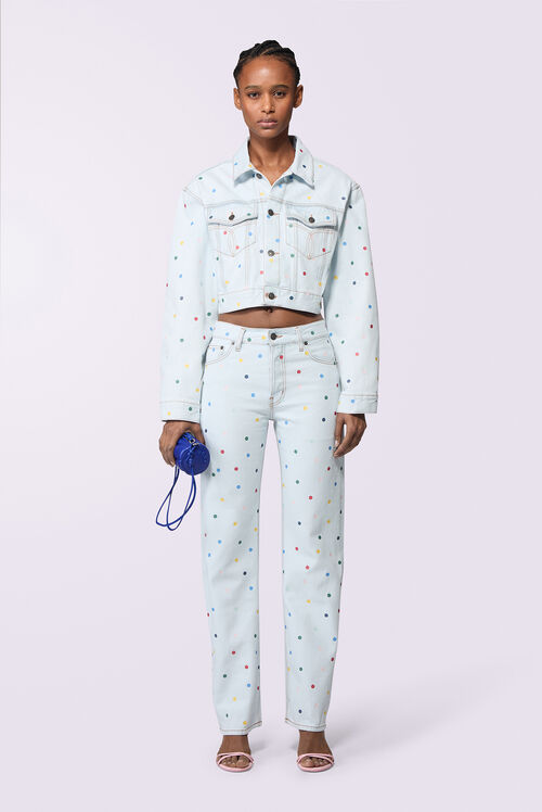 Confetti Straight Fit Jeans Bleach Blue