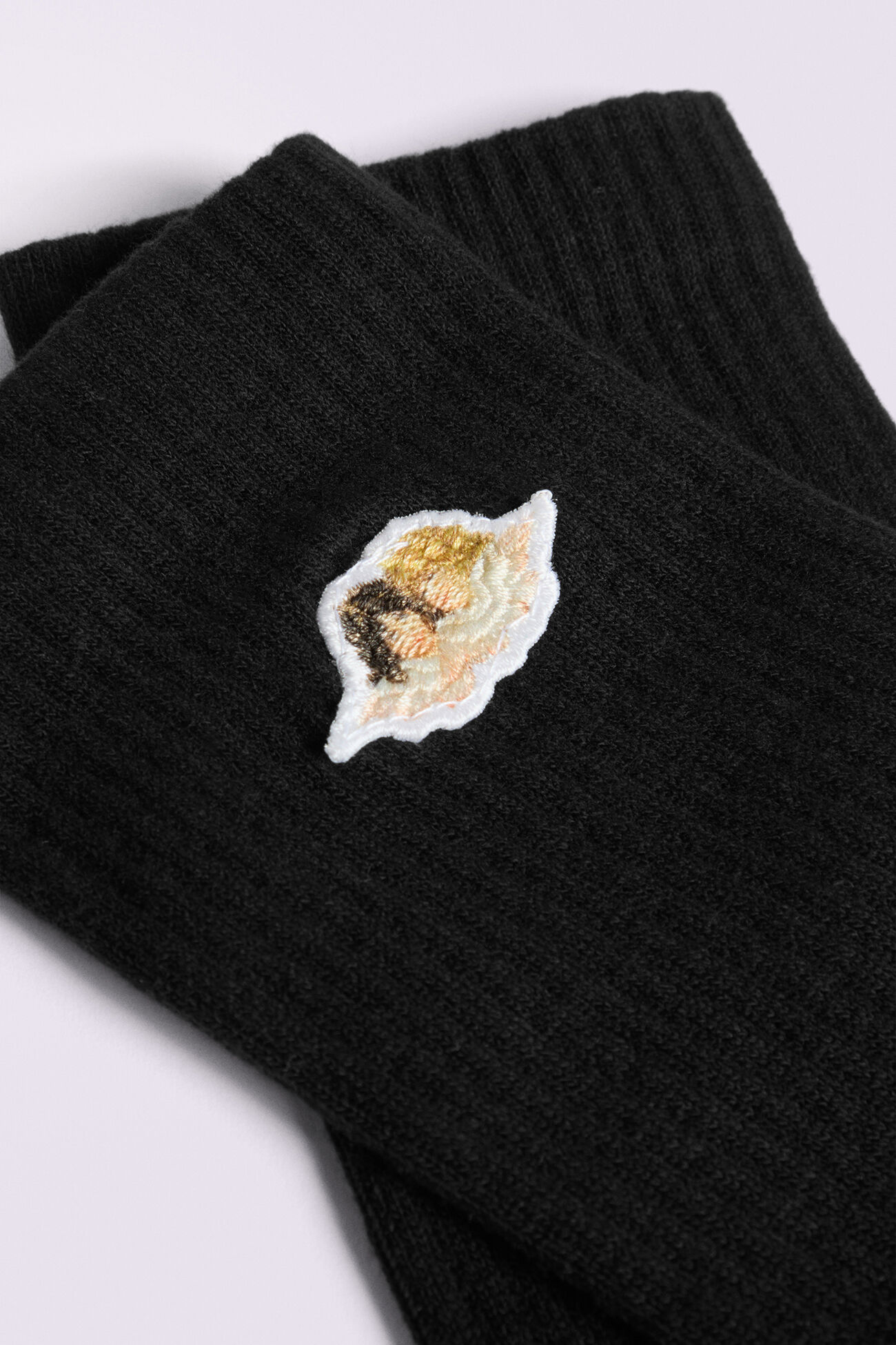 Angels Patch Socks Black
