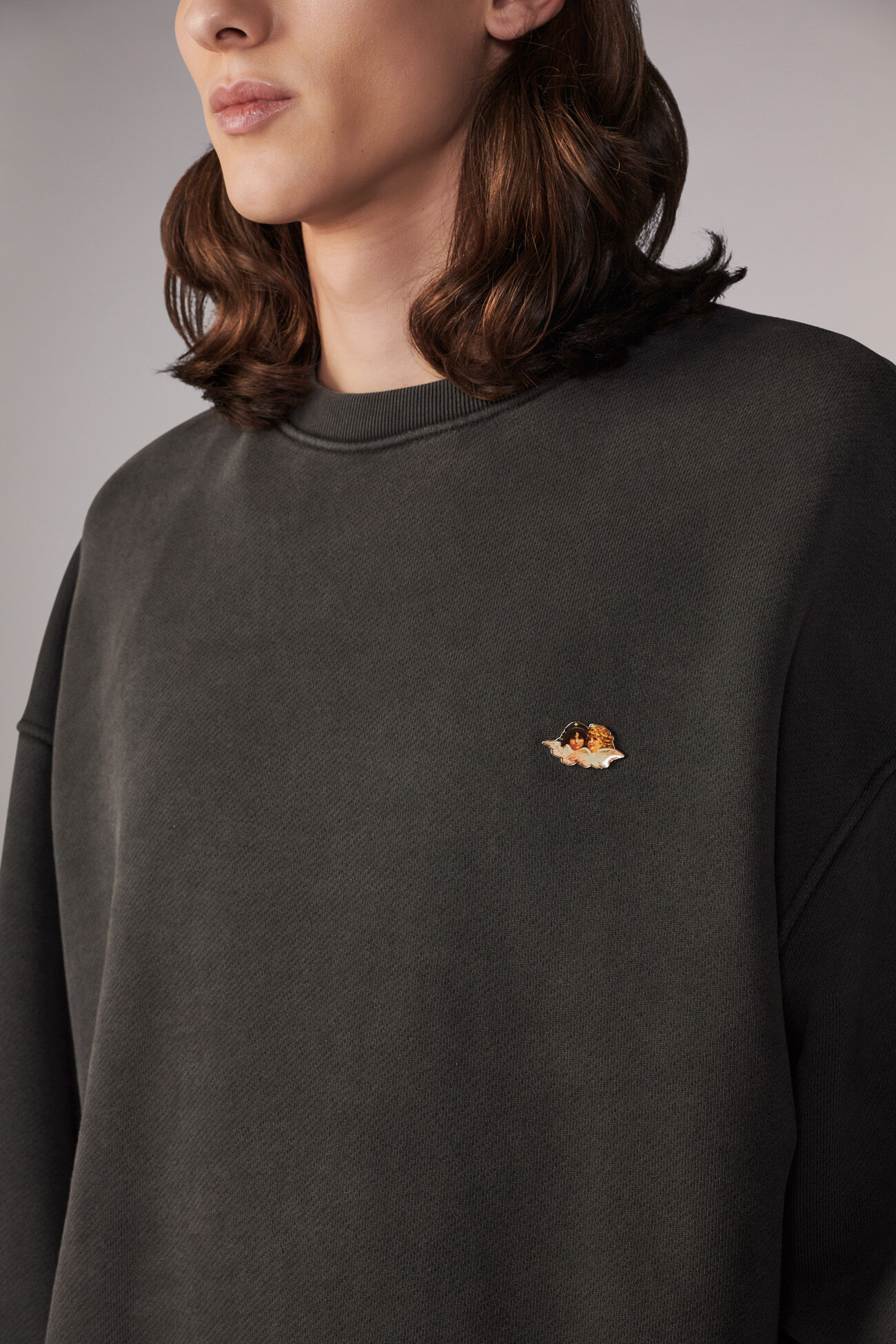 Icon Angels Plaque Sweatshirt Black