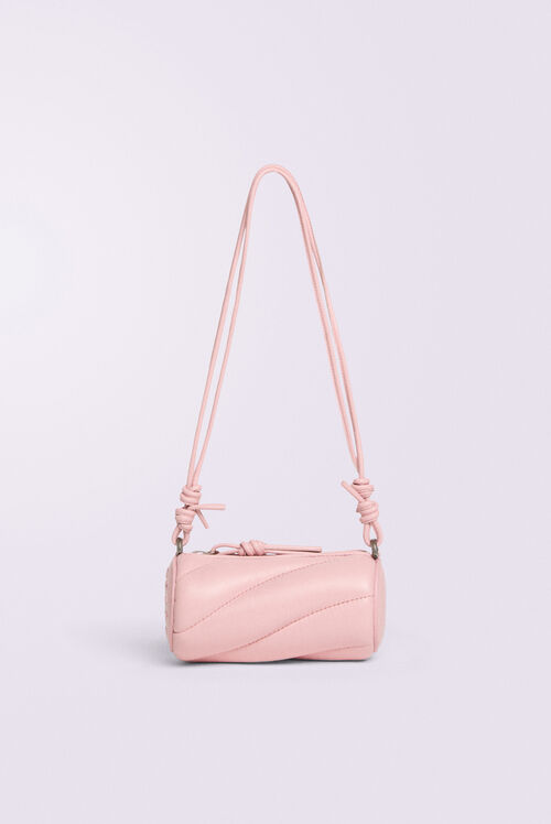 Mella Leather Micro Bag Pink
