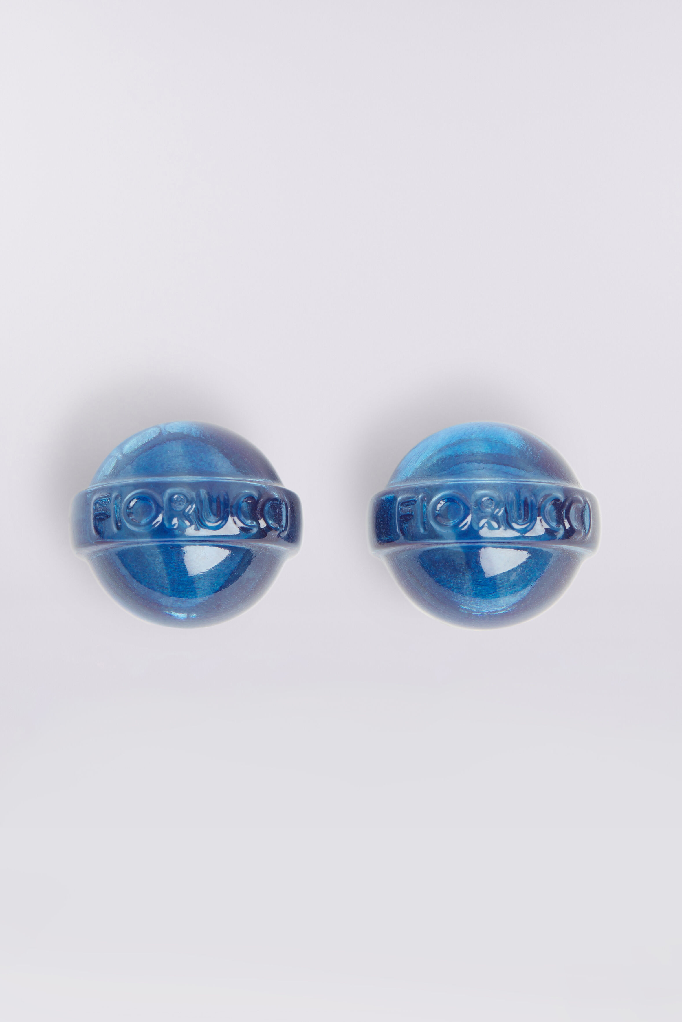 Mini Lollipop Earrings Blue