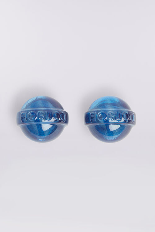 Mini Lollipop Earrings Blue