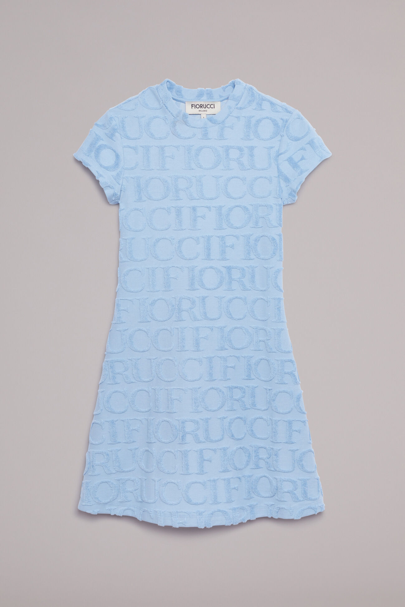 Monogram Towelling Mini Dress Blue